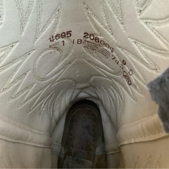 Vintage Acme Round Toe Grey Cowboy Boots Size 9D - Picture 7 of 16